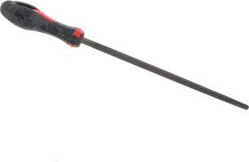 Фото 1/4 Круглый напильник с ручкой PVC (250 мм, насечка №3 мелкая) 3743250