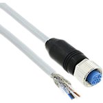 2273045-1, Straight Female 4 way M12 to Unterminated Sensor Actuator Cable, 1.5m