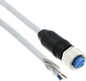 Фото 1/2 2273045-1, Straight Female 4 way M12 to Unterminated Sensor Actuator Cable, 1.5m