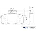 BD814, Тормозные колодки дисковые LADA 2108-21099,2110-2115, Kalina (1117-1119) ...