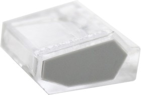 Фото 1/2 Elvert Зажим разветвительный втычной пятигнездовой прозрачный с серой вставкой макс.сечение 2,5 кв.мм 24 А (1 пакет/50 шт.) TC-255