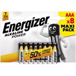 Батарейка Energizer Alkaline power LR03 AAA BL8 Alkaline 1.5V (8/96)