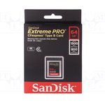 SDCFE-064G-GN4NN, Флеш карта CFexpress Type B 64GB SanDisk Extreme Pro 1500/800 Mb/s