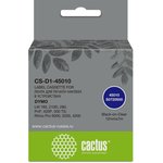 Картридж ленточный Cactus CS-D1-45010 45010 черный на прозрачном 12x7 для Dymo ...