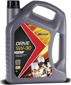 Фото 1/2 Масло моторное синт AKross DRIVE 5W-30 SN/CF 4Л AKS0006MOF