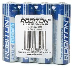 Фото 1/2 ROBITON STANDARD LR6 SR4, Элемент питания