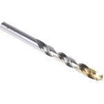A0029.5, A002 HSS-TiN 9.5mm Jobber Drill Bit, 125 mm Plain Shank