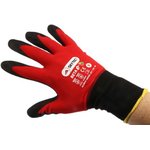 SKY503, Nylon Nitrile-Coated General Purpose Gloves, size 9, Red