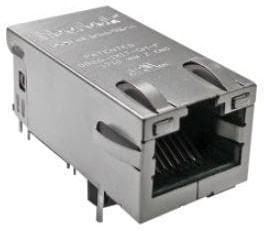 G27-122T-015, Modular Connectors / Ethernet Connectors MAGJACK 1x1 10G 60W PoE ICM w/ LED