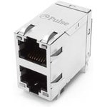 JXC0-1011NL, Modular Connectors / Ethernet Connectors Magjack RJ45 2X1 1GD 1:1 TH