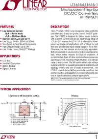 LT1615 - Micropower Step-Up DC/DC Converters in ThinSOT _ a