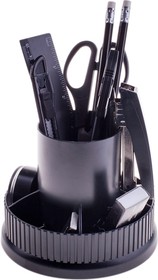 Настольный органайзер карусель 12 предметов, вращающийся, черный SS155_3194/ 205593