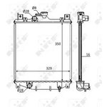 59083, радиатор охлаждения SUZUKI SWIFT 08/1992-12/2003