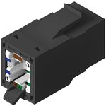 RV6IJ2UBK-B24, RJ45/RJ11 CONNECTOR, JACK, 1PORT, CAT6