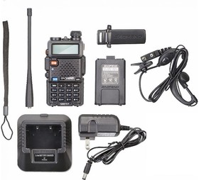 00029100, Портативная радиостанция UV-5R /1800мАч ( 136-174/400-480) МГц/ 127 кан./ 5 Вт - комплект 2