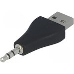 93981, Кабель USB 2.0 USB A вилка,вилка Jack 3,5мм 3pin