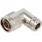 CT3388,RF / Coaxial Adapter, 8 GHz, N, Plug, N, Jack, Right Angle Adapter, 50 ohm