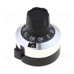 H-516-6A, Knobs & Dials TURNS COUNTING DIAL 6.35mm SHAFT DIA