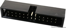 Фото 1/2 MC-254-26-00-ST-DIP, Pin Header, Wire-to-Board, 2.54 мм, 2 ряд(-ов), 26 контакт(-ов), Сквозное Отверстие
