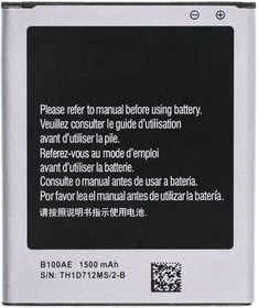 Фото 1/2 Аккумулятор / батарея B100AE, CS-SMS727XL для Samsung Galaxy J3 (SM-J300F), Ace 4 Neo (SM-G318H), Trend (GT-S7390), Star Plus (GT-S7262, GT-