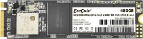 Фото 1/3 EX282319RUS, Накопитель SSD M.2 2280 480GB ExeGate NextPro KC2000TP480 (PCIe Gen3x4, NVMe, 22x80mm, 3D TLC)
