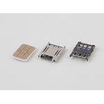 Держатель для карт, NS0DD-140006-10G, nano-SIM, push-pull, 6+1 pin, KRCONN