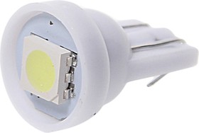 010411W, Лампа светодиодная 12V W5W T10 W2.1x9.5d 1 SMD 5050 White MEGA ELECTRIC