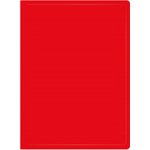 Папка с 100 прозр.вклад. Бюрократ DeLuxe DLVBOX100RED A4 пластик 0.7мм красный в ...