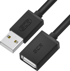 GCR-UEC6M-BB2S-0.15m, GCR Удлинитель 0.15m USB AM/AF, черный