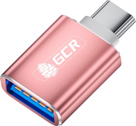 Фото 1/5 GCR-52300, GCR Переходник USB Type C на USB 3.0 (USB 3.2 Gen 1), M/AF, розовый