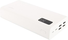 Фото 1/3 Perfeo Powerbank MOUNTAINS 30000 mAh/LED дисплей/PD + QC 3.0/Type-C/4 USB/Выход: 3A, max 22.5W/White (PF_D0162)