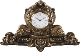 Настольные часы Райское яблоко бронзового цвета 42017/бронзовый
