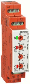 LCVR/2 230V, Voltage Monitoring Relay, 1 Phase, SPDT, Maximum of 315 V, DIN Rail