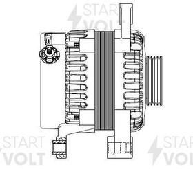 Генератор для а/м Chery Indis (09-)/Kimo (06-) 1.3i 75A STARTVOLT LG 2710