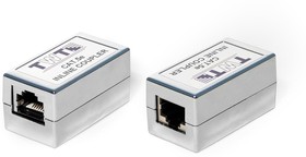 Соединитель 2-х портов RJ-45, экранированный, категории 5е TWT-CP45STP5E