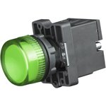Elvert Лампа сигнальная в пластиковом корпусе LED 230В зеленая LS1-CVM3