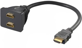 Фото 1/2 68784, Разветвитель сигнала HDMI, гнездо HDMI x2, вилка HDMI, 0,1м