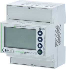 3-Phase Active Energy Meter for 4-Wire Systems, 400V with direct connection 5(80) A and M-Bus