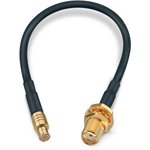 Coaxial cable, SMA jack (straight) to MCX plug (straight), 50 Ω, RG-174/U ...