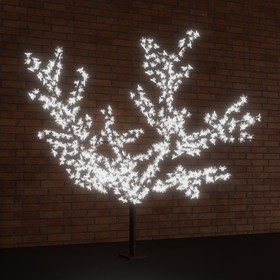 Фото 1/2 531-105, Светодиодное дерево Сакура, высота 1,5м, диаметр кроны 1,8м, белые светодиоды, IP 65, понижающий тра