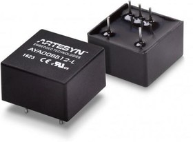 AYA00AA05-L, Isolated DC/DC Converters - Through Hole 2W 4.5-10Vin +/-5V@0.2A Dual