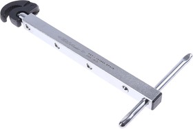 Фото 1/3 61009, Pipe Wrench, 460.0 mm Overall, 32mm Jaw Capacity, Metal Handle