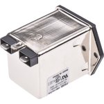 6A, 120 V ac, 250 V ac Male Flange Mount IEC Filter 1 Pole 2-1609113-4 ...