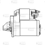 LSt 0913, Стартер Renault Duster 10-, Megane III 08- 1.6i 0,9 кВт StartVolt