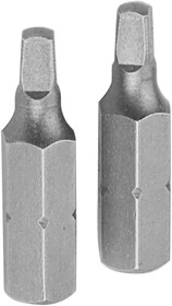 TT20239, TOLSEN Набор вставок (бит) торцевых 1/4", Square, S2, 25 мм, 2 предмета