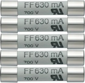 Fuse Box Set 5x630mA/600V, Fuse Box Set