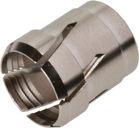 FGG.2B.799.DN, Silver Brass Cable Grommet for Maximum of 9.7mm Cable Dia.