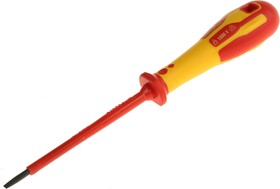 Фото 1/4 T49144-035, Slotted Insulated Screwdriver, 3.5 mm Tip, 100 mm Blade, VDE/1000V