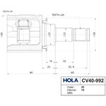 CV40-992, ШРУС внутренний 20/19 шл., задняя ось, левый/правый