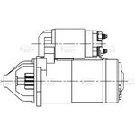 LSt2705, Стартер для а/м Great Wall Hover M4 (12-) 1.5i 1,2 кВт (LSt 2705)